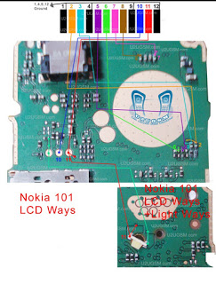 nokia 101 lcd ways jumper solution