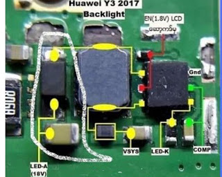 Huawei-Y3-2017-Backlight-Way-Display-Light-Problem-Solution